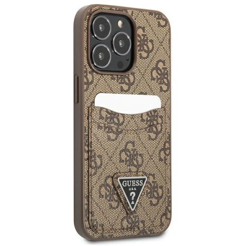 Kup Etui Guess GUHCP13LP4TPW Apple iPhone 13 Pro brązowy/brown hardcase 4G Triangle Logo Cardslot - GUE2202 - {ean13} - Sklep Home Screen