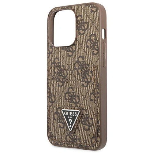 Kup Etui Guess GUHCP13LP4TPW Apple iPhone 13 Pro brązowy/brown hardcase 4G Triangle Logo Cardslot - GUE2202 - {ean13} - Sklep Home Screen