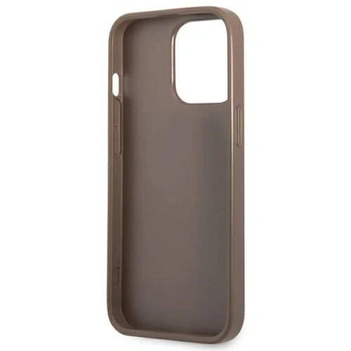 Kup Etui Guess GUHCP13LP4TPW Apple iPhone 13 Pro brązowy/brown hardcase 4G Triangle Logo Cardslot - GUE2202 - {ean13} - Sklep Home Screen