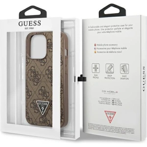 Kup Etui Guess GUHCP13LP4TPW Apple iPhone 13 Pro brązowy/brown hardcase 4G Triangle Logo Cardslot - GUE2202 - {ean13} - Sklep Home Screen