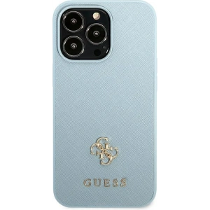 Kup Etui Guess GUHCP13LPS4MB Apple iPhone 13 Pro niebieski/blue hardcase Saffiano 4G Small Metal Logo - GUE2203 - {ean13} - Sklep Home Screen
