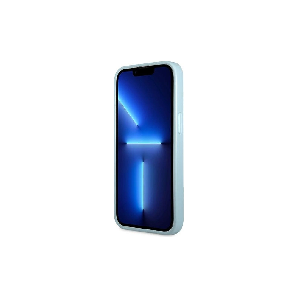 Etui Guess GUHCP13LPS4MB Apple iPhone 13 Pro niebieski/blue hardcase Saffiano 4G Small Metal Logo