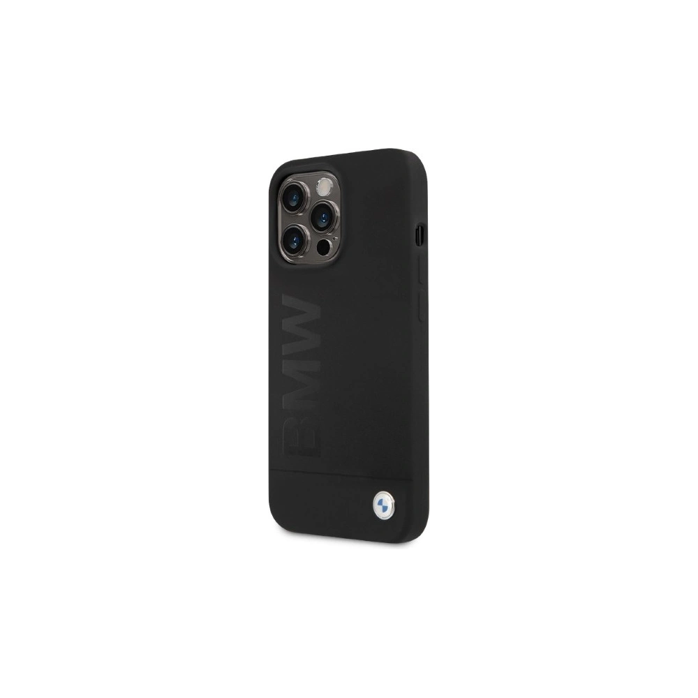 Etui BMW BMHMP13LSLBLBK Apple iPhone 13 Pro czarny/black hardcase Silicone Signature Logo Magsafe