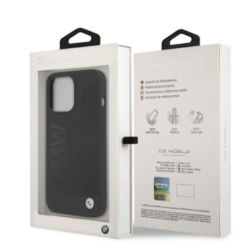 Kup Case BMW BMHMP13LSLBLBK Apple iPhone 13 Pro schwarz/black hardcase Silikon Signature Logo Magsafe - BMW326 - {ean13} - Sklep Home Screen