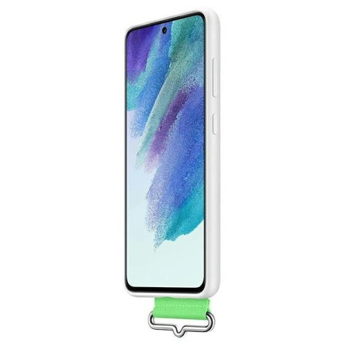 Kup Etui Samsung Galaxy S21 EF-GG990TW alb/white Silicone Cover Strap - SMG772 - {ean13} - Sklep Home Screen