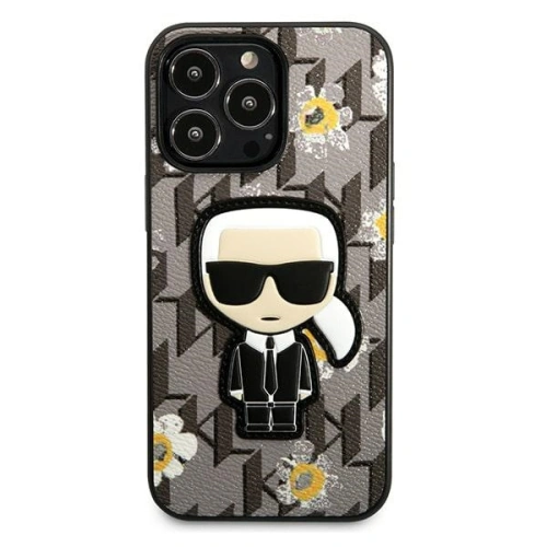 Buy Karl Lagerfeld KLHCP13LPMNFIK1 Apple iPhone 13 Pro grey Flower Ikonik Karl - KLD1208 - {ean13} - Home Screen Store Europe