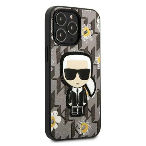 Buy Karl Lagerfeld KLHCP13LPMNFIK1 Apple iPhone 13 Pro grey Flower Ikonik Karl - KLD1208 - {ean13} - Home Screen Store Europe