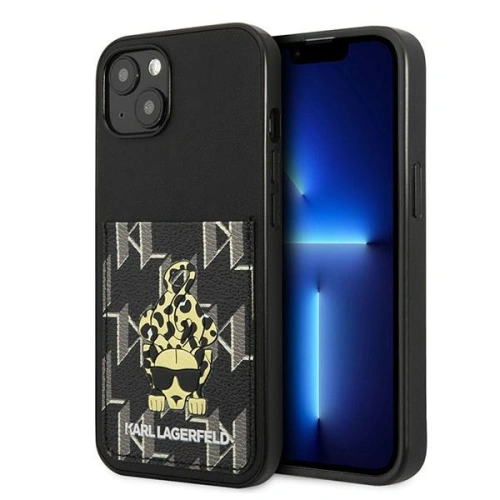 Kup Case Karl Lagerfeld KLHCP13MCANCNK Apple iPhone 13 Hardcase schwarz/black Karlimals Cardslot - KLD1209 - {ean13} - Sklep Home Screen