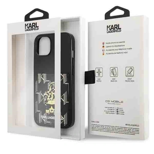 Kup Case Karl Lagerfeld KLHCP13MCANCNK Apple iPhone 13 Hardcase schwarz/black Karlimals Cardslot - KLD1209 - {ean13} - Sklep Home Screen