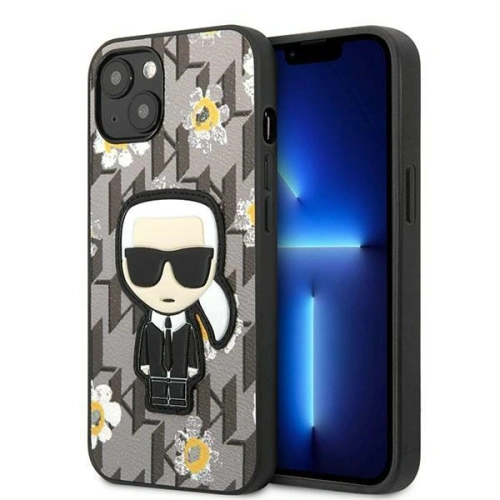 Kup Etui Karl Lagerfeld KLHCP13SPMNFIK1 Apple iPhone 13 mini gri/grey Floare Ikonik Karl - KLD1211 - {ean13} - Sklep Home Screen