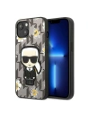 Etui Karl Lagerfeld KLHCP13SPMNFIK1 Apple iPhone 13 mini gri/grey Floare Ikonik Karl
