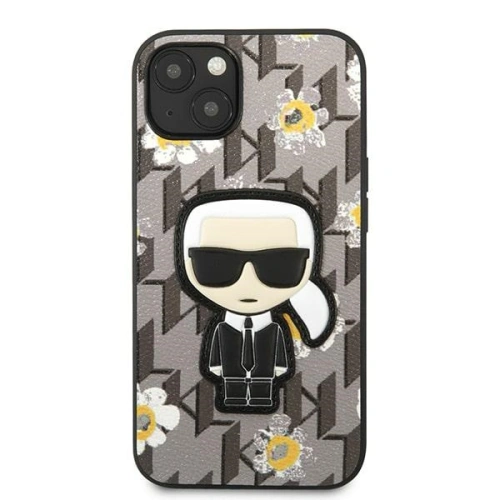 Kup Etui Karl Lagerfeld KLHCP13SPMNFIK1 Apple iPhone 13 mini gri/grey Floare Ikonik Karl - KLD1211 - {ean13} - Sklep Home Screen