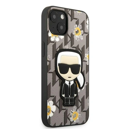 Kup Etui Karl Lagerfeld KLHCP13SPMNFIK1 Apple iPhone 13 mini gri/grey Floare Ikonik Karl - KLD1211 - {ean13} - Sklep Home Screen