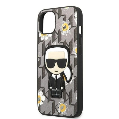 Kup Etui Karl Lagerfeld KLHCP13SPMNFIK1 Apple iPhone 13 mini gri/grey Floare Ikonik Karl - KLD1211 - {ean13} - Sklep Home Screen