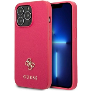 Kup Etui Guess GUHCP13LPS4MF Apple iPhone 13 Pro różowy/pink hardcase Saffiano 4G Small Metal Logo - GUE2204 - {ean13} - Sklep Home Screen