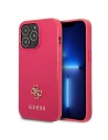 Etui Guess GUHCP13LPS4MF Apple iPhone 13 Pro rózsaszín/pink keménytok Saffiano 4G Kis Fém Logó