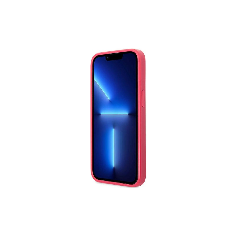 Etui Guess GUHCP13LPS4MF Apple iPhone 13 Pro różowy/pink hardcase Saffiano 4G Small Metal Logo