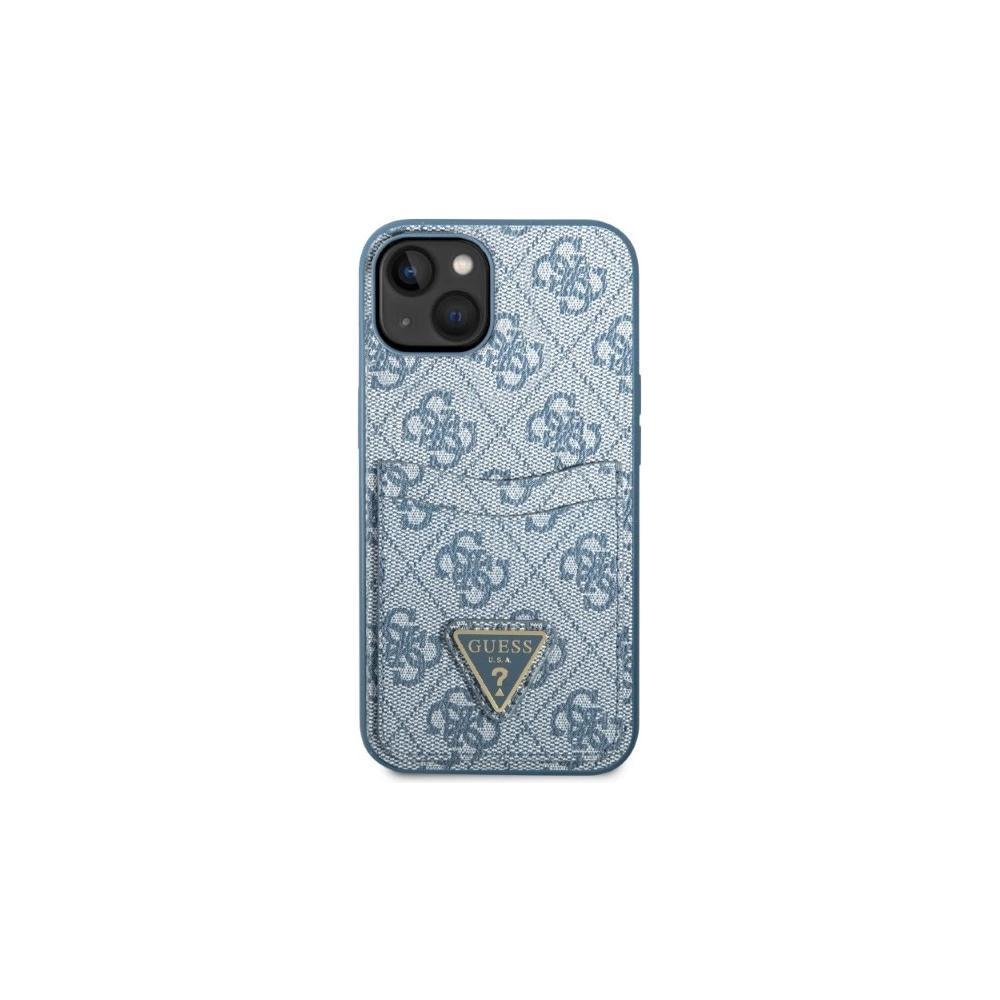 Etui Guess GUHCP13MP4TPB Apple iPhone 13 niebieski/blue hardcase 4G Triangle Logo Cardslot