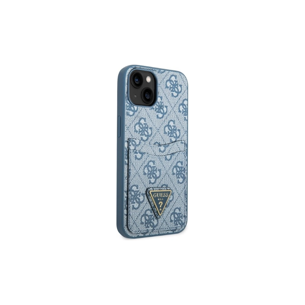 Etui Guess GUHCP13MP4TPB Apple iPhone 13 niebieski/blue hardcase 4G Triangle Logo Cardslot