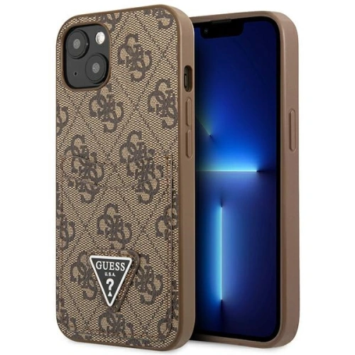 Kup Etui Guess GUHCP13MP4TPW Apple iPhone 13 barna/brown keménytok 4G Triangle Logo Kártyahely - GUE2208 - {ean13} - Sklep Home Screen