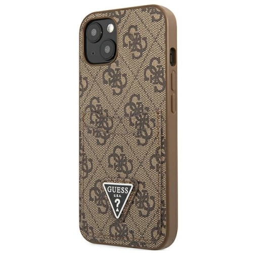 Kup Etui Guess GUHCP13MP4TPW Apple iPhone 13 brązowy/brown hardcase 4G Triangle Logo Cardslot - GUE2208 - {ean13} - Sklep Home Screen