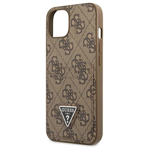 Kup Etui Guess GUHCP13MP4TPW Apple iPhone 13 brązowy/brown hardcase 4G Triangle Logo Cardslot - GUE2208 - {ean13} - Sklep Home Screen