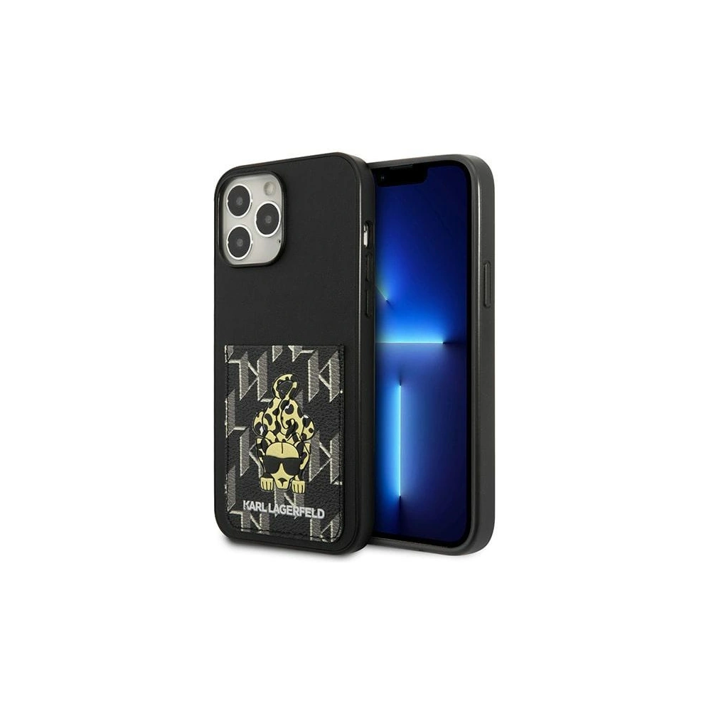 Etui Karl Lagerfeld KLHCP13XCANCNK Apple iPhone 13 Pro Max hardcase czarny/black Karlimals Cardslot