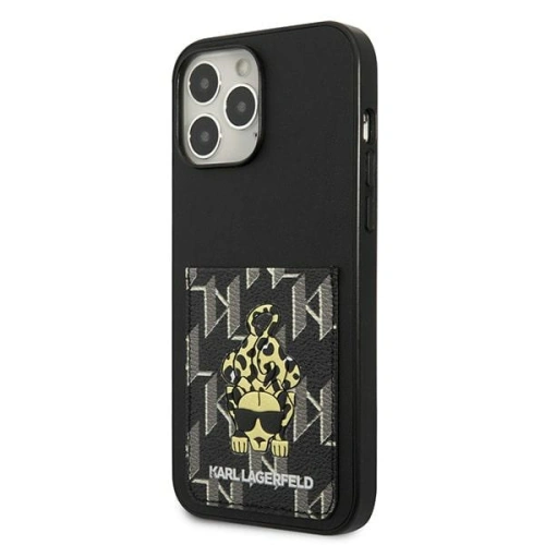 Kup Case Karl Lagerfeld KLHCP13XCANCNK Apple iPhone 13 Pro Max Hardcase schwarz/black Karlimals Kartensteckplatz - KLD1212 - {ean13} - Sklep Home Screen