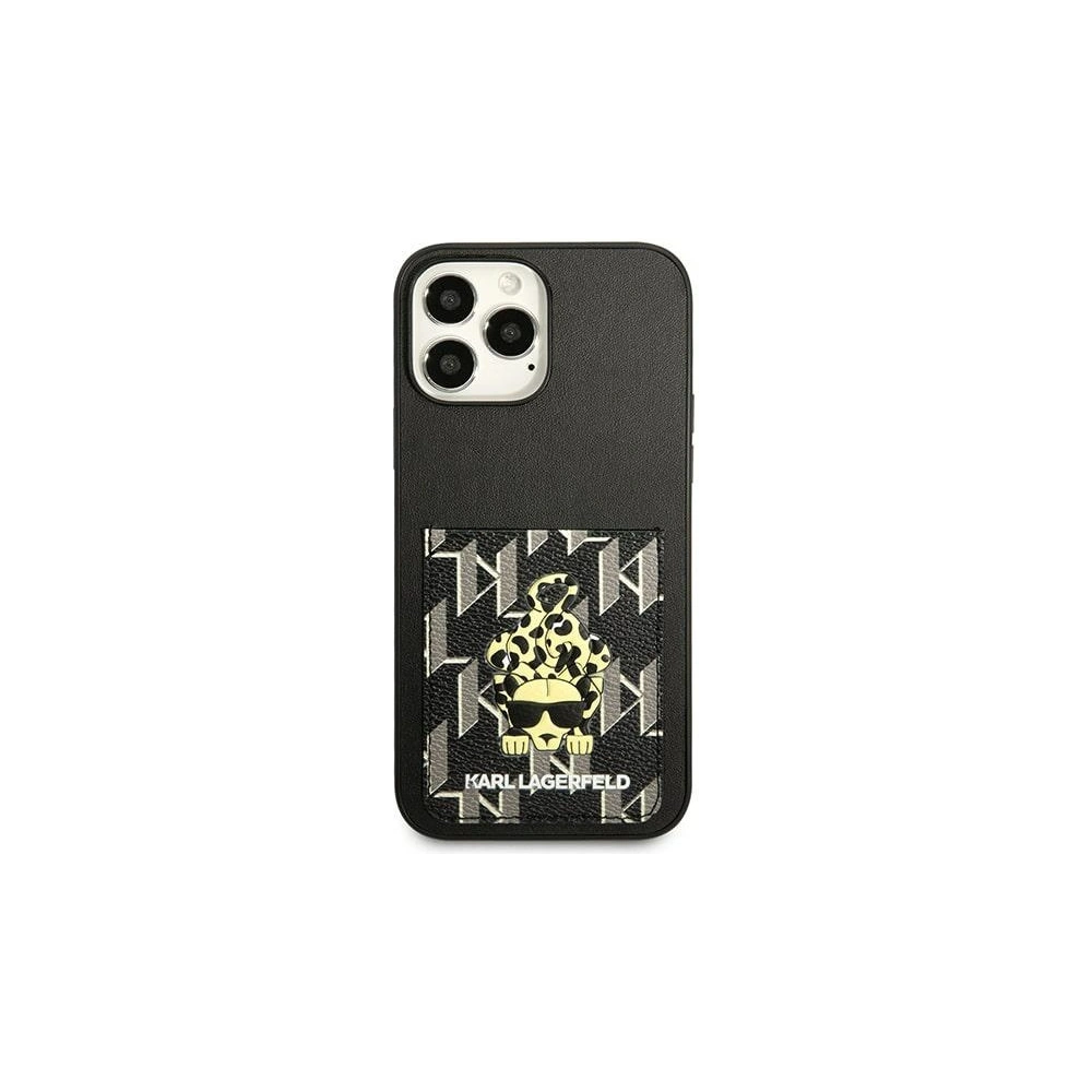 Etui Karl Lagerfeld KLHCP13XCANCNK Apple iPhone 13 Pro Max hardcase czarny/black Karlimals Cardslot