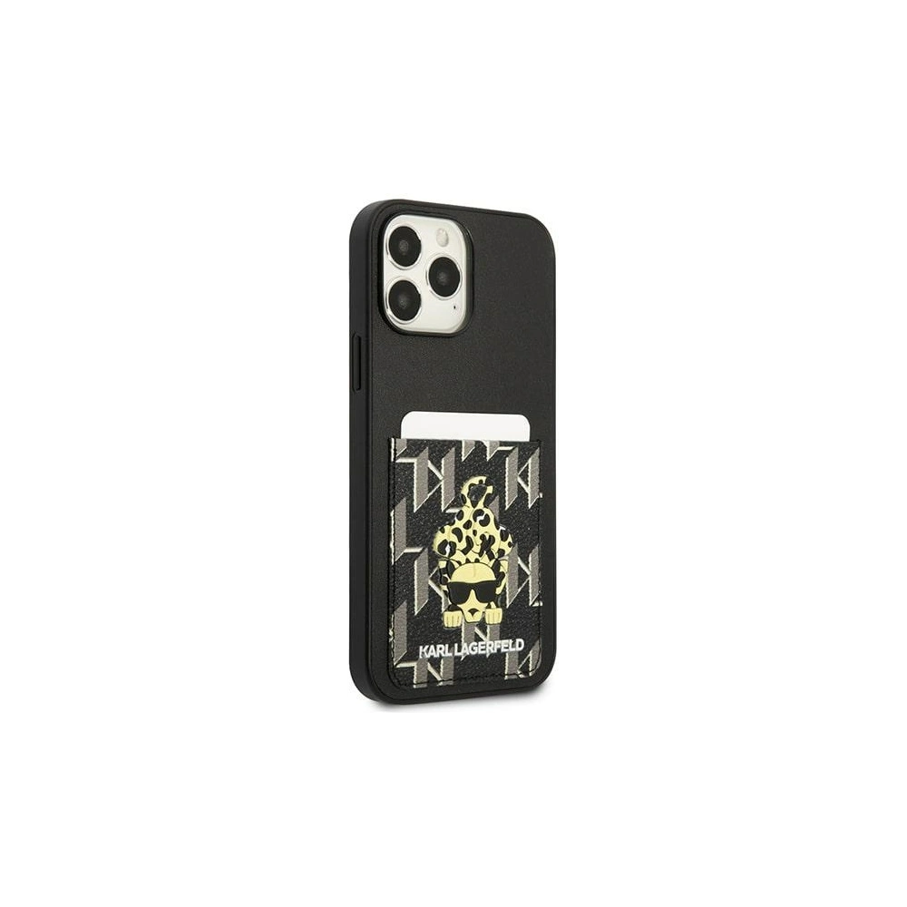 Etui Karl Lagerfeld KLHCP13XCANCNK Apple iPhone 13 Pro Max hardcase czarny/black Karlimals Cardslot