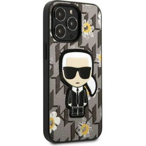 Buy Karl Lagerfeld KLHCP13XPMNFIK1 Apple iPhone 13 Pro Max grey Flower Ikonik Karl - KLD1213 - {ean13} - Home Screen Store Europe