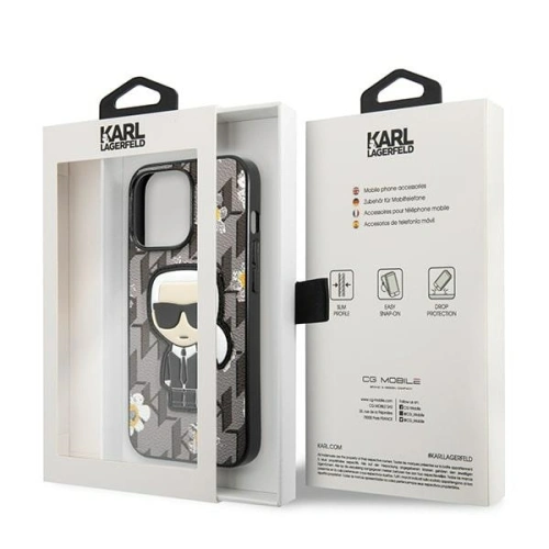Kup Etui Karl Lagerfeld KLHCP13XPMNFIK1 Apple iPhone 13 Pro Max gri/grey Floare Ikonik Karl - KLD1213 - {ean13} - Sklep Home Screen