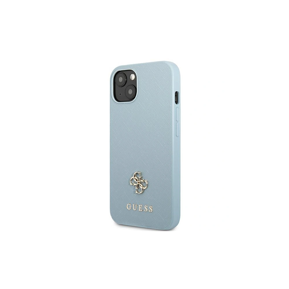 Etui Guess GUHCP13MPS4MB Apple iPhone 13 niebieski/blue hardcase Saffiano 4G Small Metal Logo