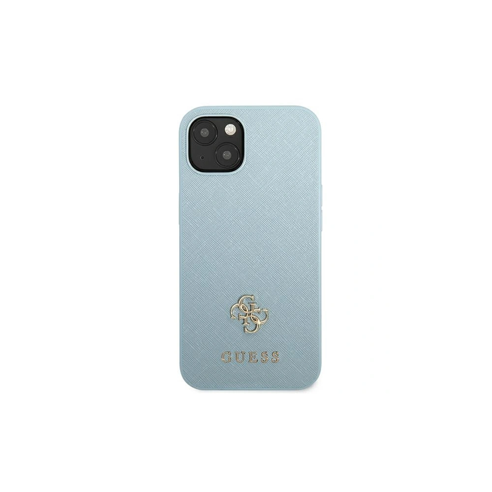 Etui Guess GUHCP13MPS4MB Apple iPhone 13 niebieski/blue hardcase Saffiano 4G Small Metal Logo
