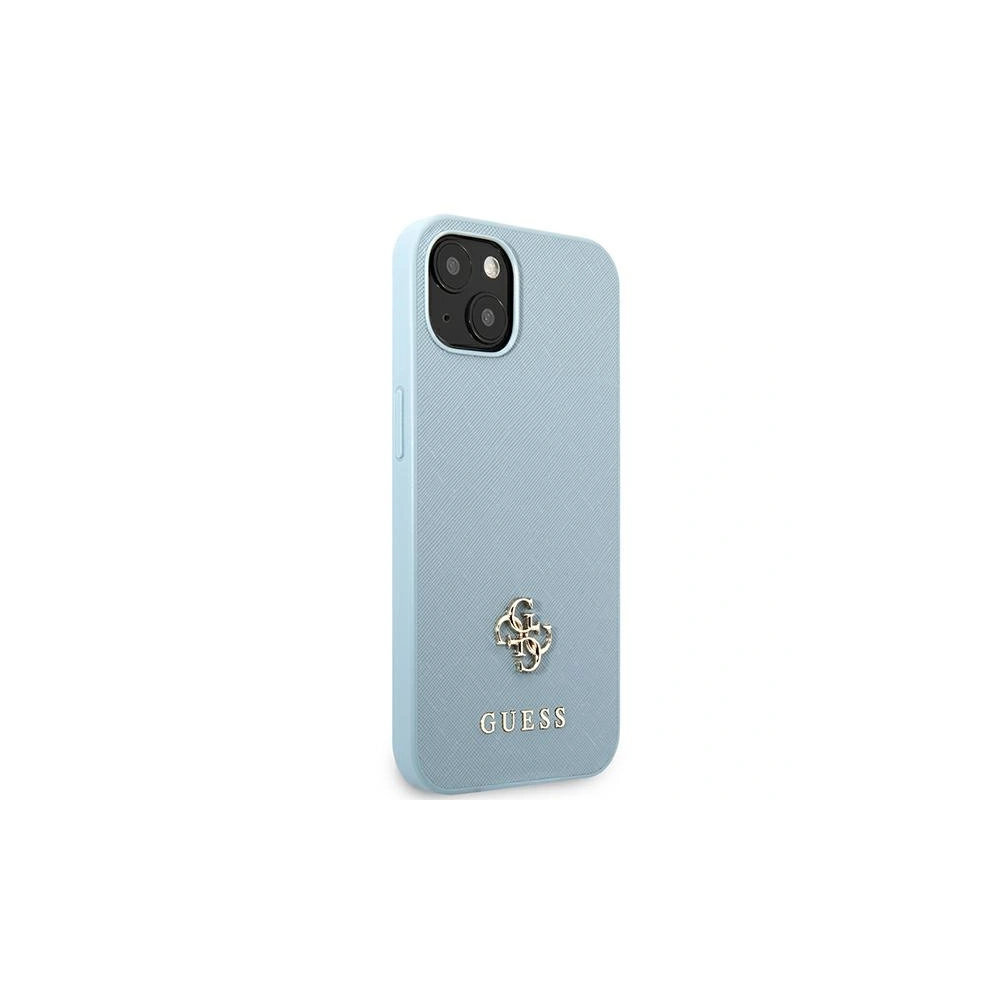 Etui Guess GUHCP13MPS4MB Apple iPhone 13 niebieski/blue hardcase Saffiano 4G Small Metal Logo
