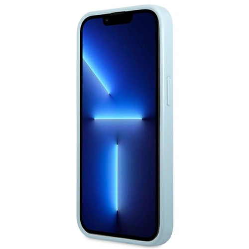Kup Etui Guess GUHCP13MPS4MB Apple iPhone 13 kék/blue kemény tok Saffiano 4G Kis Fém Logó - GUE2209 - {ean13} - Sklep Home Screen