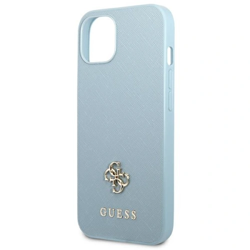 Kup Case Guess GUHCP13MPS4MB Apple iPhone 13 blau/hardcase Saffiano 4G Kleines Metall-Logo - GUE2209 - {ean13} - Sklep Home Screen