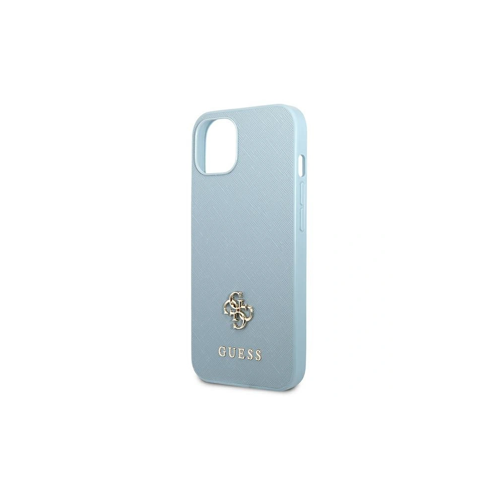Etui Guess GUHCP13MPS4MB Apple iPhone 13 niebieski/blue hardcase Saffiano 4G Small Metal Logo