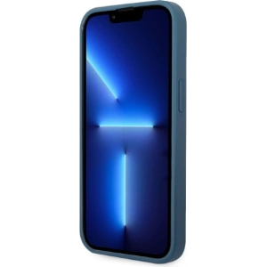 Kup Etui Guess GUHCP13SP4TPB Apple iPhone 13 mini albastru/blue hardcase 4G Triangle Logo Cardslot - GUE2211 - {ean13} - Sklep Home Screen