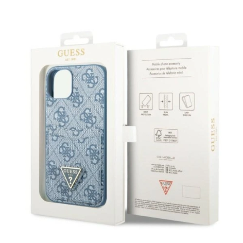 Kup Etui Guess GUHCP13SP4TPB Apple iPhone 13 mini kék/blue hardcase 4G Triangle Logo Cardslot - GUE2211 - {ean13} - Sklep Home Screen