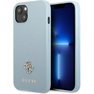 Kup Case Guess GUHCP13SPS4MB Apple iPhone 13 mini blau/hardcase Saffiano 4G Small Metal Logo - GUE2215 - {ean13} - Sklep Home Screen