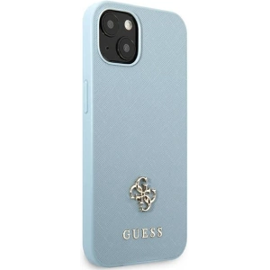 Kup Case Guess GUHCP13SPS4MB Apple iPhone 13 mini blau/hardcase Saffiano 4G Small Metal Logo - GUE2215 - {ean13} - Sklep Home Screen