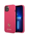 Etui Guess GUHCP13SPS4MF Apple iPhone 13 mini růžový/pink hardcase Saffiano 4G Small Metal Logo