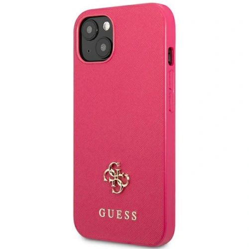 Kup Etui Guess GUHCP13SPS4MF Apple iPhone 13 mini rózsaszín/pink kemény tok Saffiano 4G Kis Fém Logó - GUE2216 - {ean13} - Sklep Home Screen