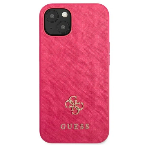 Kup Etui Guess GUHCP13SPS4MF Apple iPhone 13 mini rózsaszín/pink kemény tok Saffiano 4G Kis Fém Logó - GUE2216 - {ean13} - Sklep Home Screen