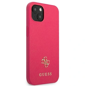 Etui Guess GUHCP13SPS4MF Apple iPhone 13 mini różowy/pink hardcase Saffiano 4G Small Metal Logo