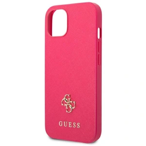 Etui Guess GUHCP13SPS4MF Apple iPhone 13 mini różowy/pink hardcase Saffiano 4G Small Metal Logo