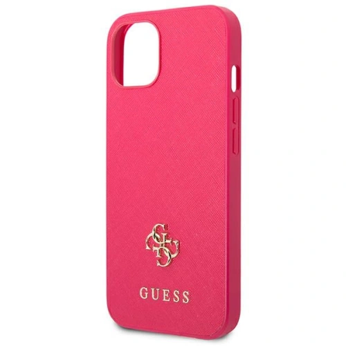 Kup Etui Guess GUHCP13SPS4MF Apple iPhone 13 mini rózsaszín/pink kemény tok Saffiano 4G Kis Fém Logó - GUE2216 - {ean13} - Sklep Home Screen
