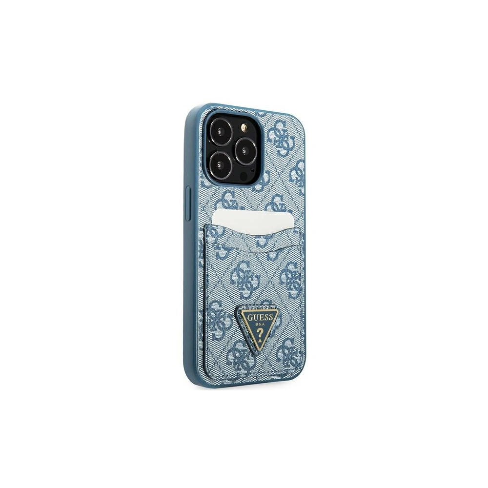 Etui Guess GUHCP13XP4TPB Apple iPhone 13 Pro Max niebieski/blue hardcase 4G Triangle Logo Cardslot