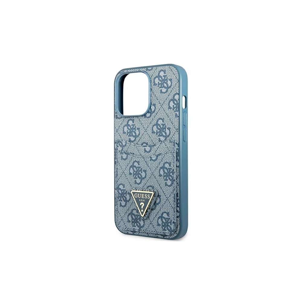 Etui Guess GUHCP13XP4TPB Apple iPhone 13 Pro Max niebieski/blue hardcase 4G Triangle Logo Cardslot